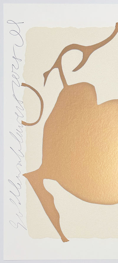 Donald Sultan Gold Lantern Flowers, 2025 2025