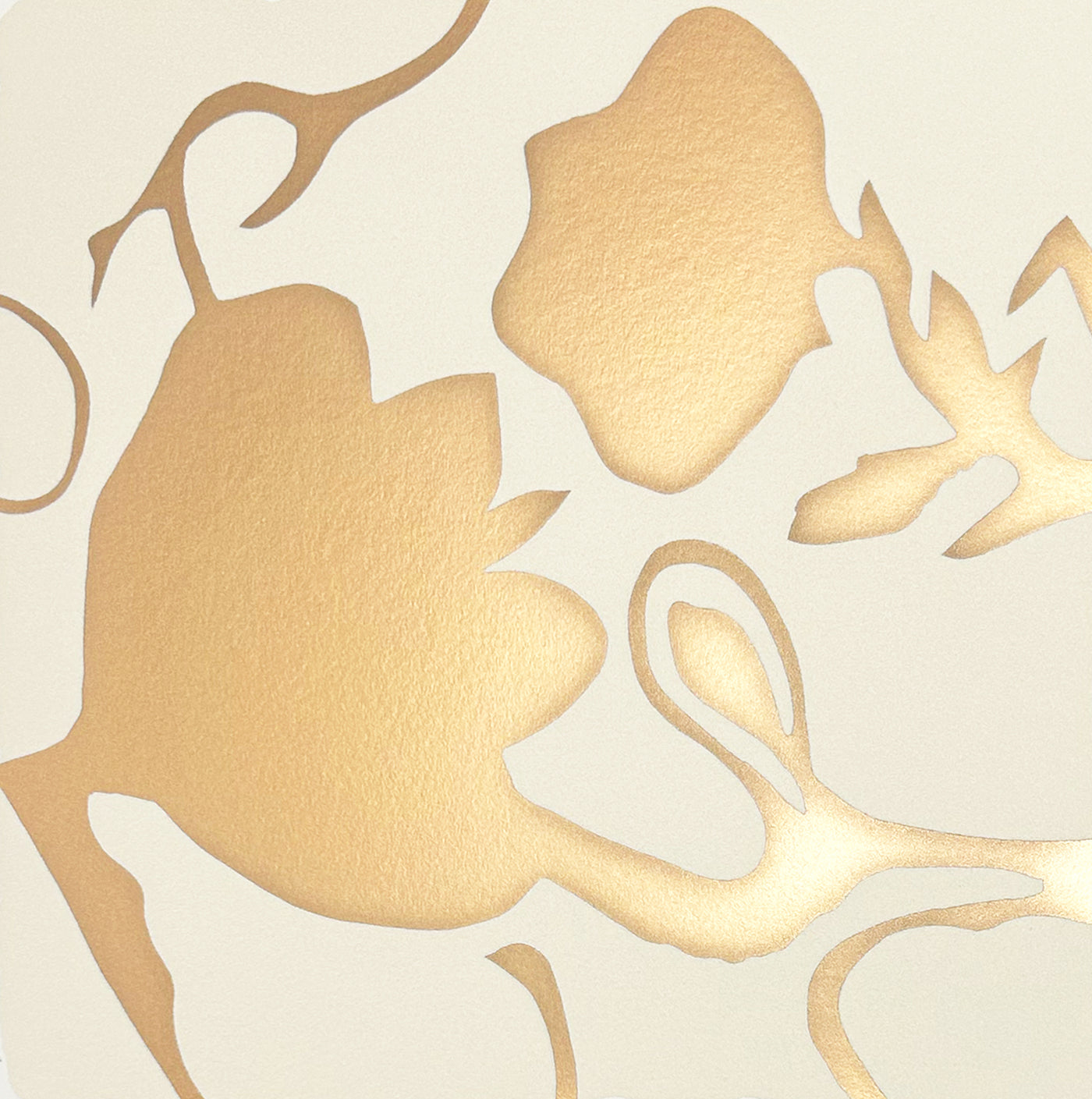 Donald Sultan Gold Lantern Flowers, 2025 2025