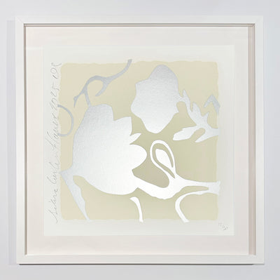 Donald Sultan Silver Lantern Flowers, 2025 2025