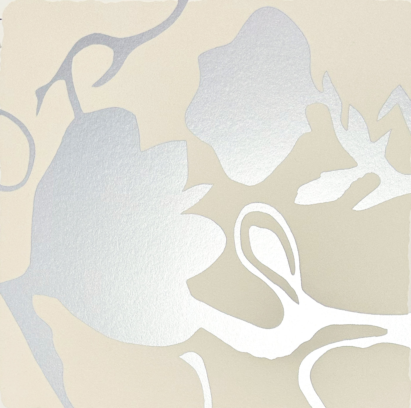 Donald Sultan Silver Lantern Flowers, 2025 2025