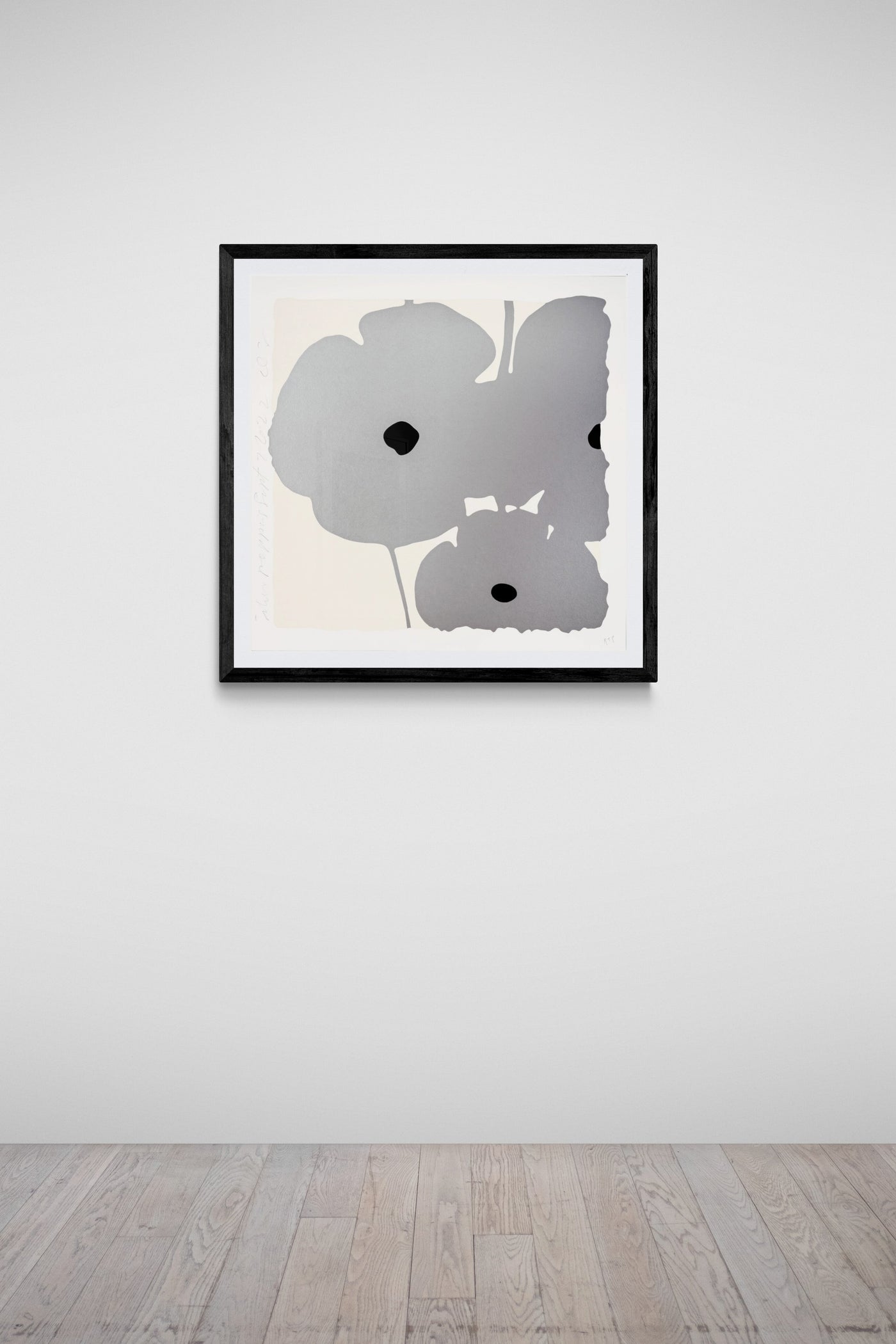 Donald Sultan Silver Poppies, Sept 7, 2022 2022