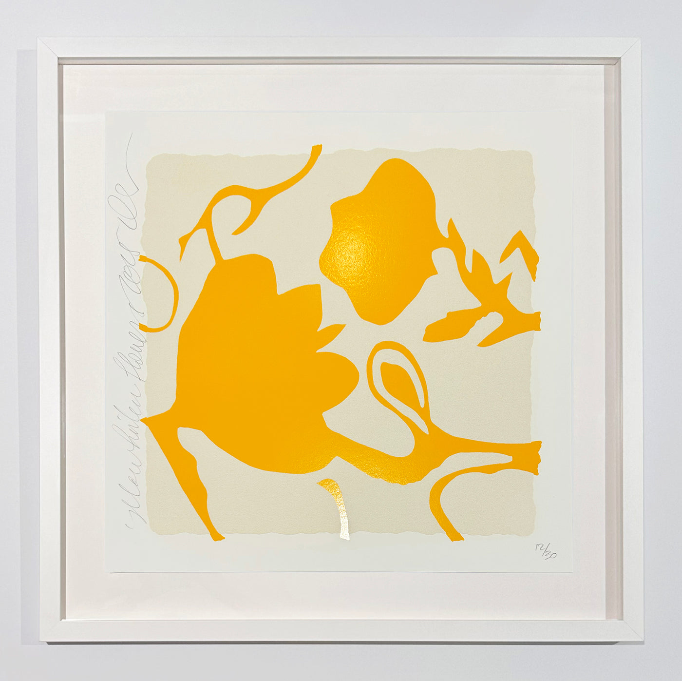 Donald Sultan Yellow Lantern Flowers, 2025 2025