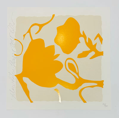 Donald Sultan Yellow Lantern Flowers, 2025 2025