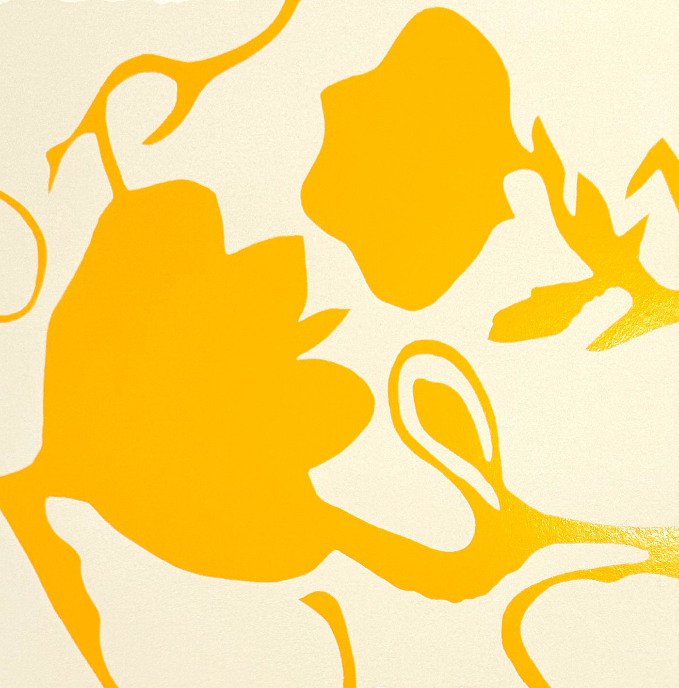 Donald Sultan Yellow Lantern Flowers, 2025 2025