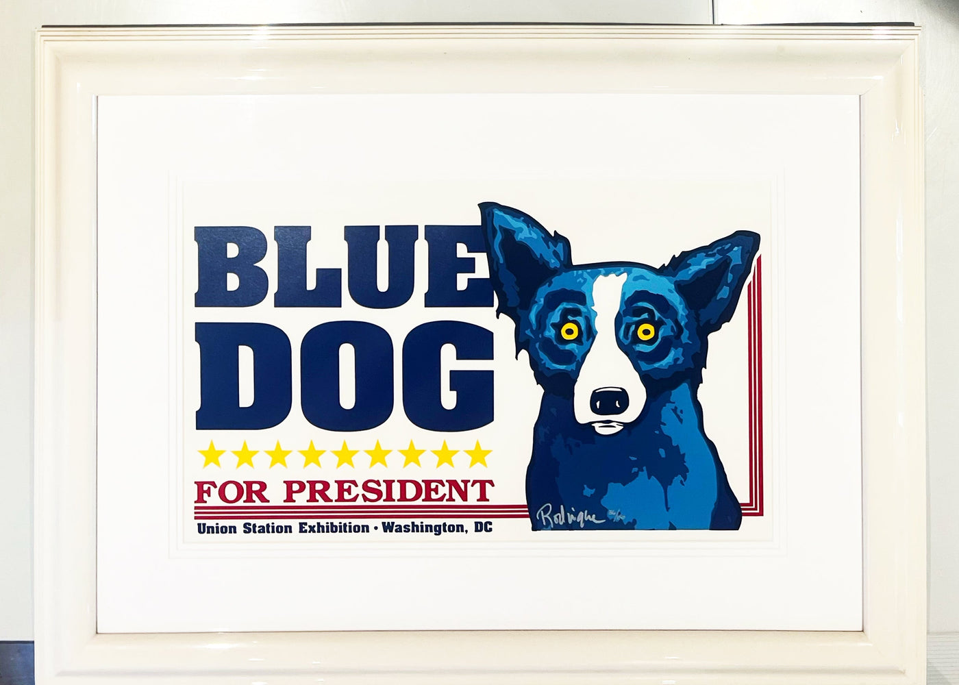 George Rodrigue Union Station (Blue Dog for President) (Homer p. 129) 1996