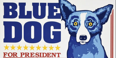George Rodrigue Union Station (Blue Dog for President) (Homer p. 129) 1996