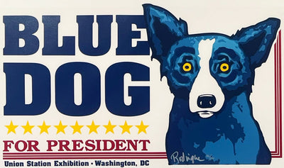 George Rodrigue Union Station (Blue Dog for President) (Homer p. 129) 1996