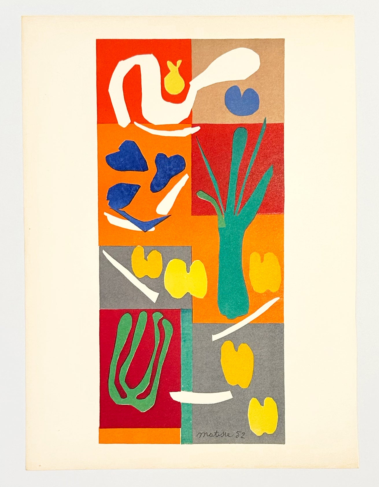 Henri Matisse (after) Vegetaux (Duthuit 139) 1958
