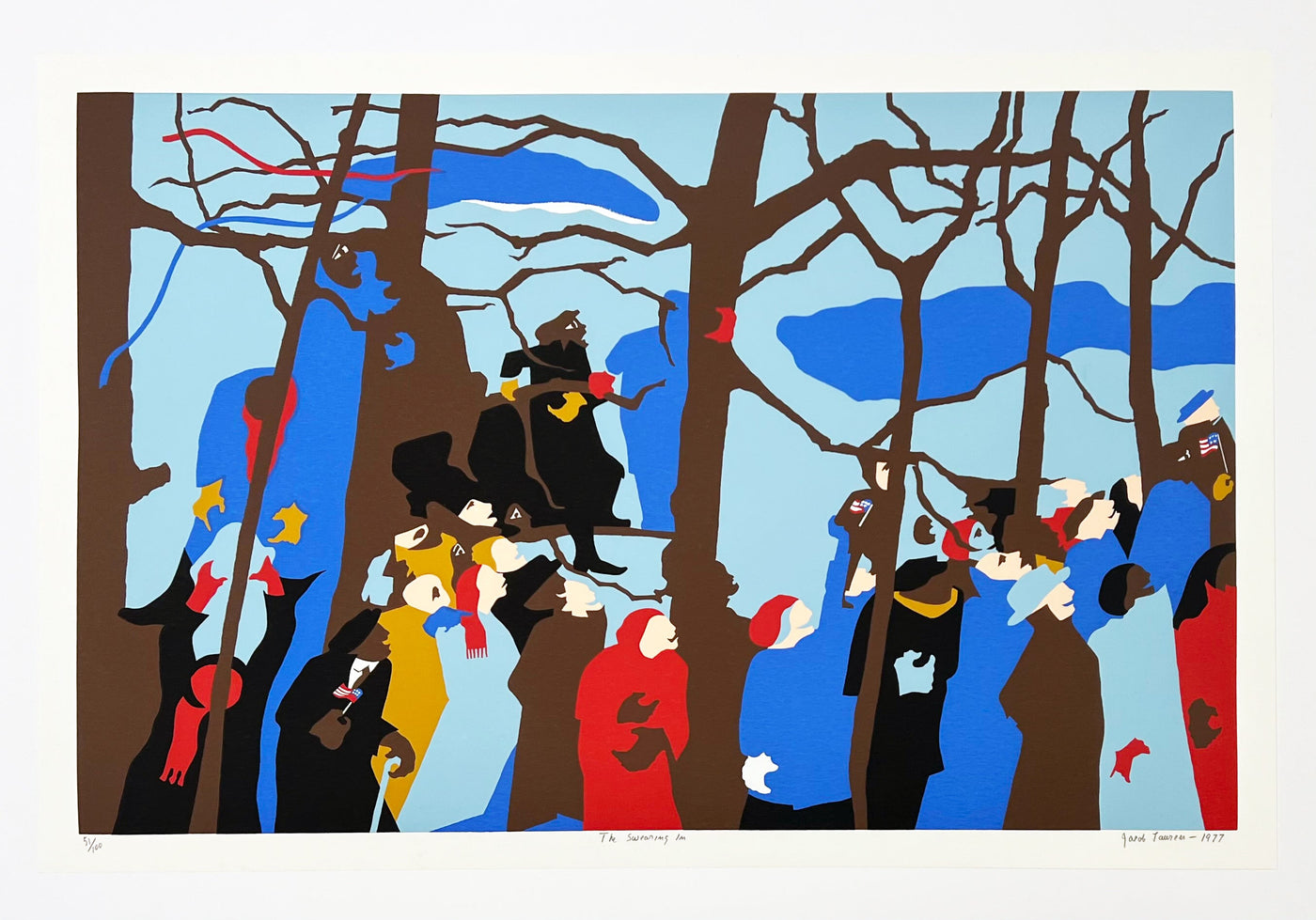 Jacob Lawrence The Swearing In from Inaugural Impressions 1977