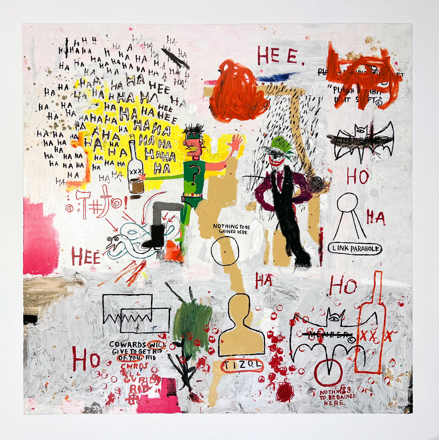 The Riddle Lithograph Jean-Michel Basquiat Riddle Me This, Batman (Published by Pace Prints ...