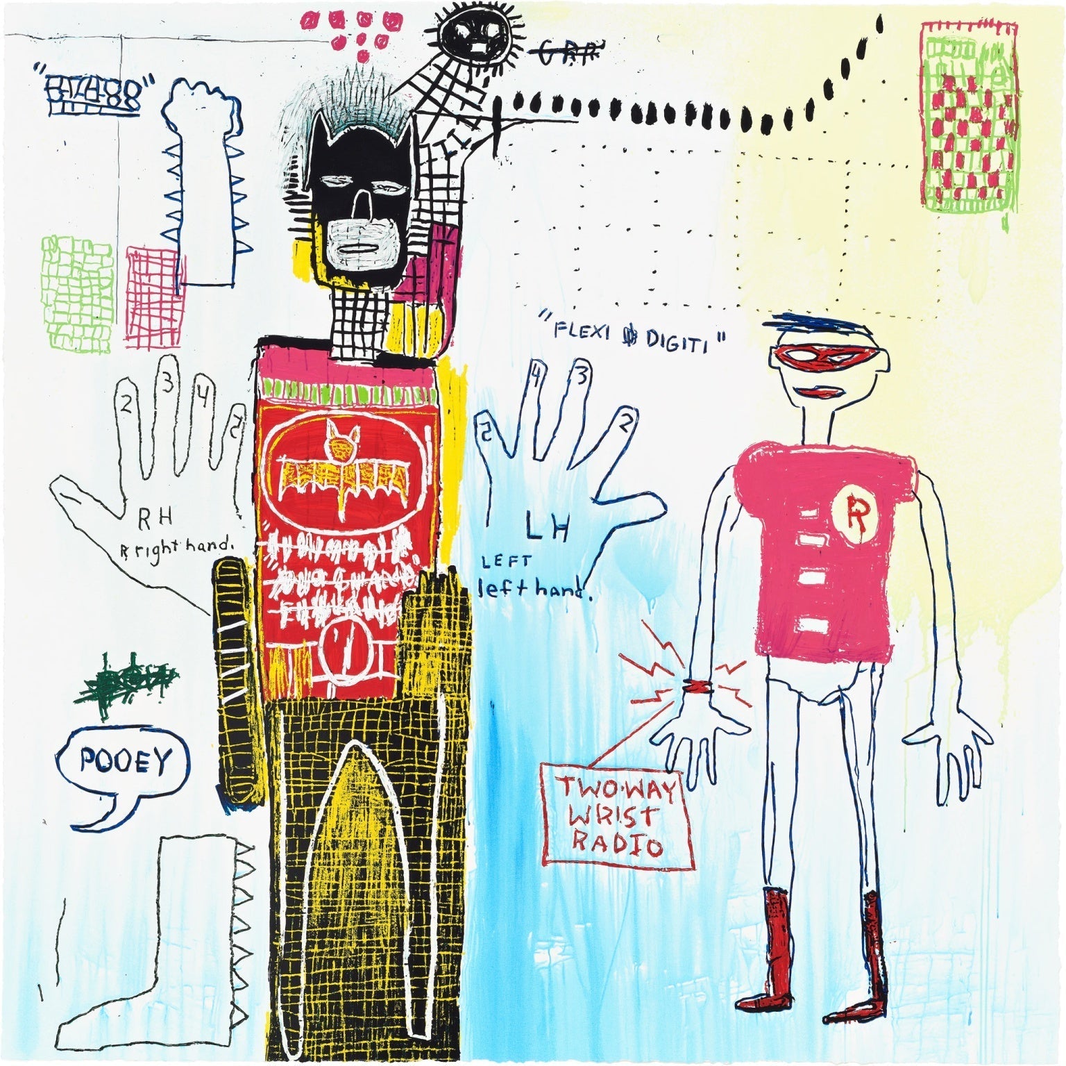 Jean-Michel Basquiat Superhero Portfolio (Riddle Me This, Batman; A ...