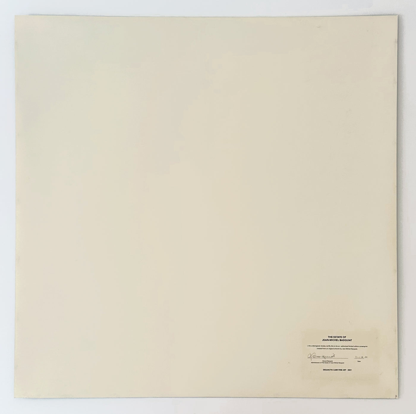 Jean-Michel Basquiat Untitled (Rinso) 2001