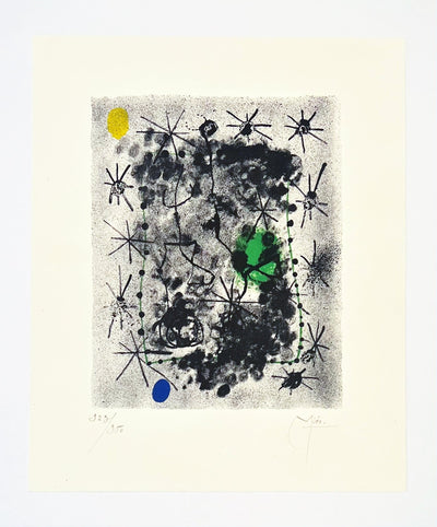 Joan Miro Constellations, Lithograph II (Cramer No. 58) 1959