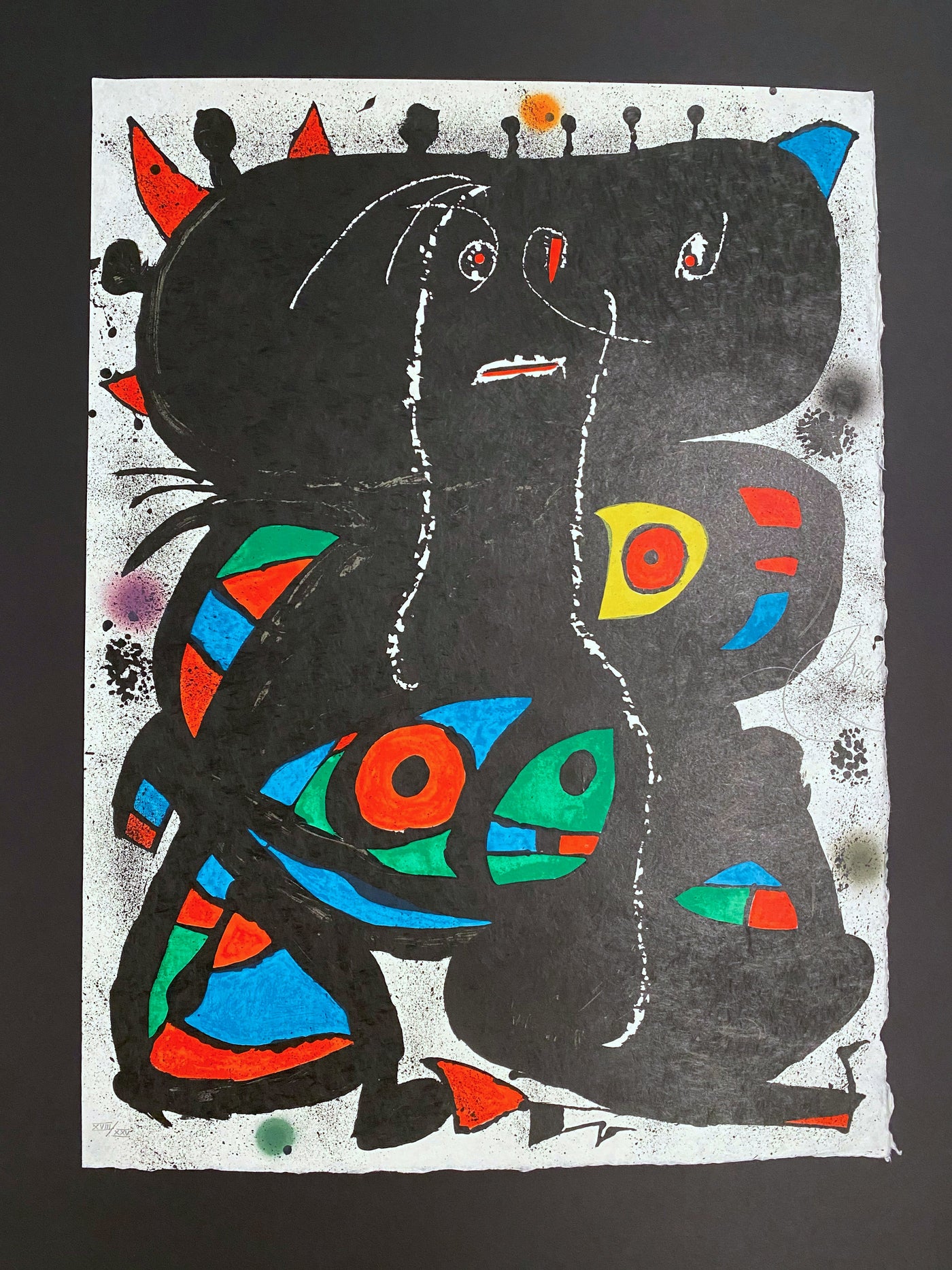 Joan Miro Hommage aux Prix Nobel (Mourlot 1094) 1976