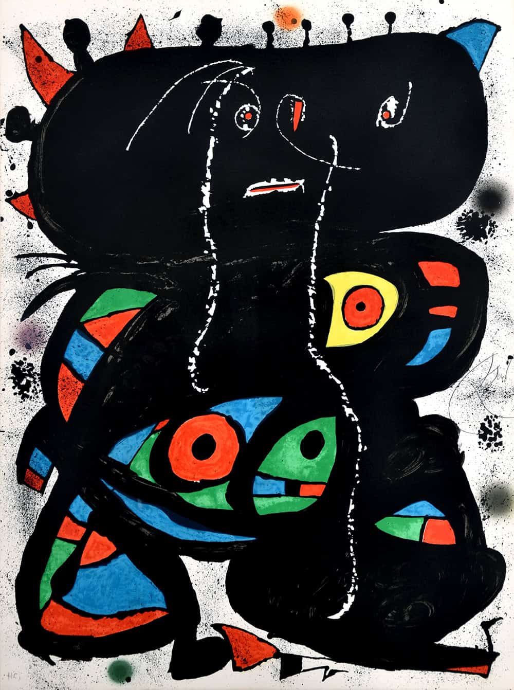 Joan Miro Hommage aux Prix Nobel (Mourlot 1094) 1976