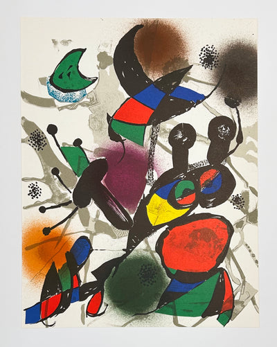 Joan Miro Miro Lithographe III, Plate II (Mourlot 1114) 1977