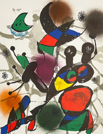 Joan Miro Miro Lithographe III, Plate II (Mourlot 1114) 1977