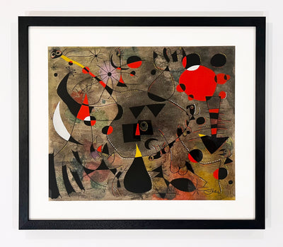 Joan Miro (after) Personnage blesse (Wounded personage), Plate VII (Cramer No. 58) 1959