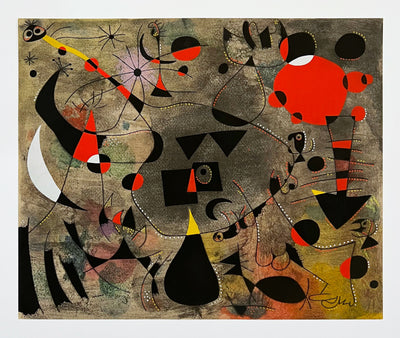 Joan Miro (after) Personnage blesse (Wounded personage), Plate VII (Cramer No. 58) 1959