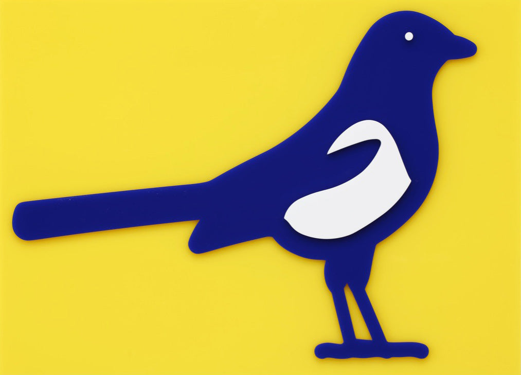 Julian Opie Small Birds: Magpie. 2020