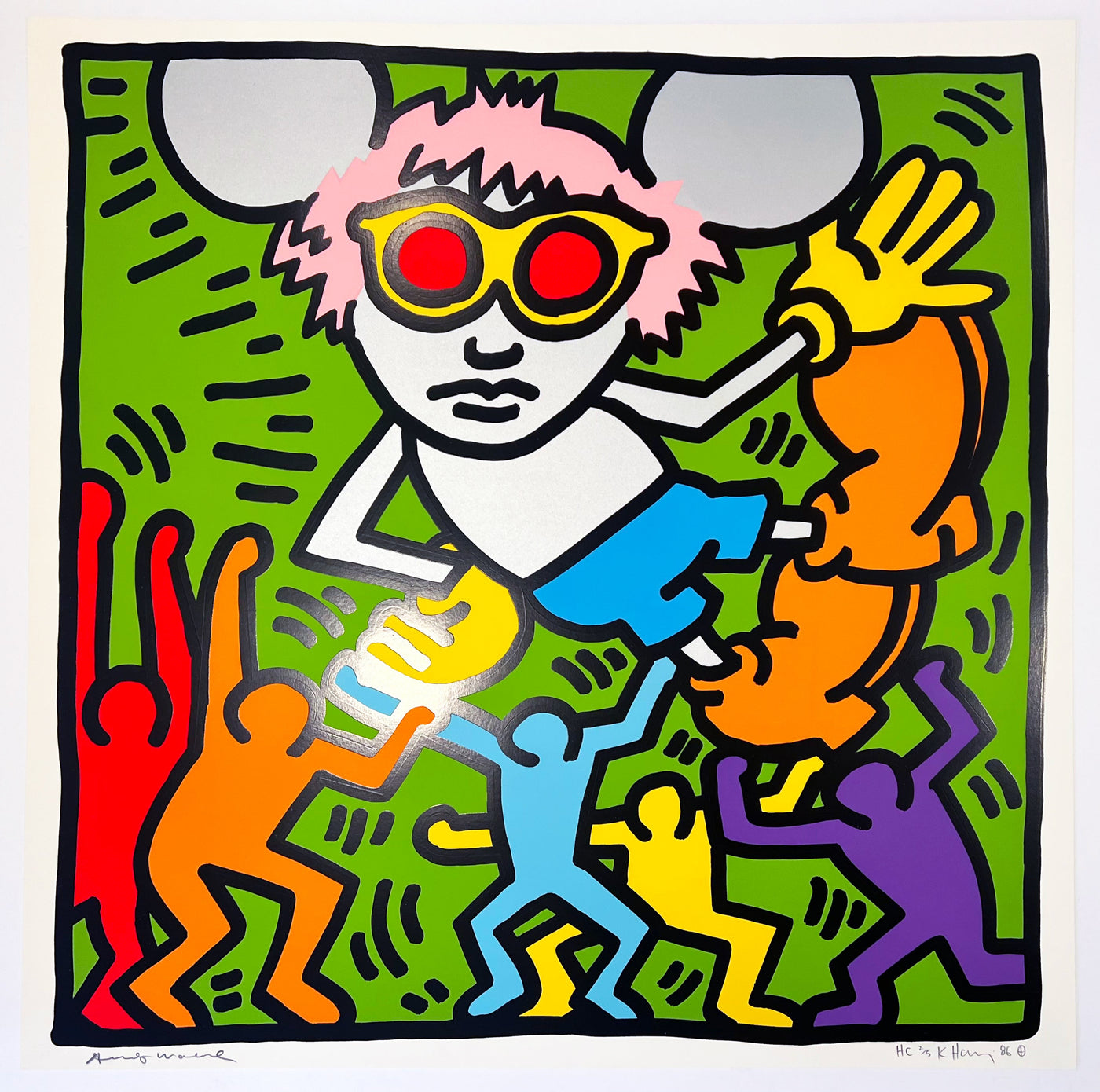 Keith Haring Andy Mouse Plate 2 1986
