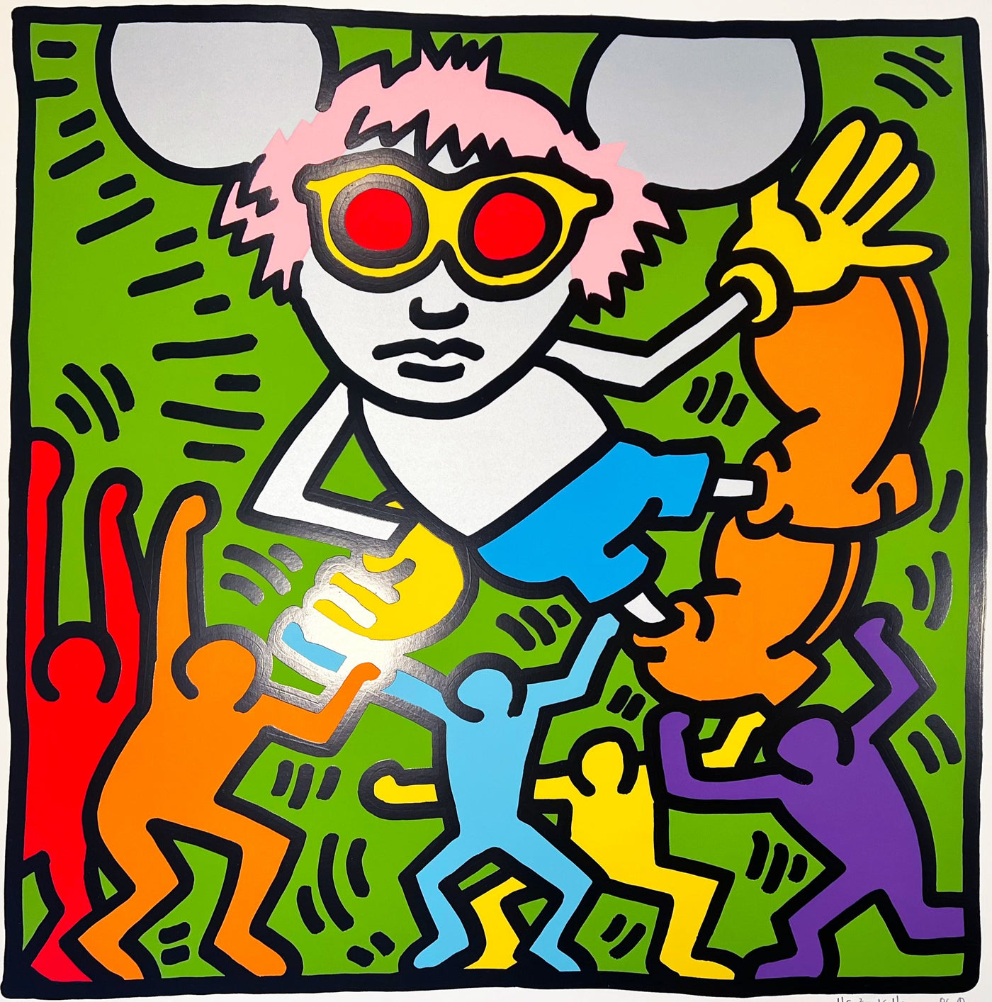 Keith Haring Andy Mouse Plate 2 1986