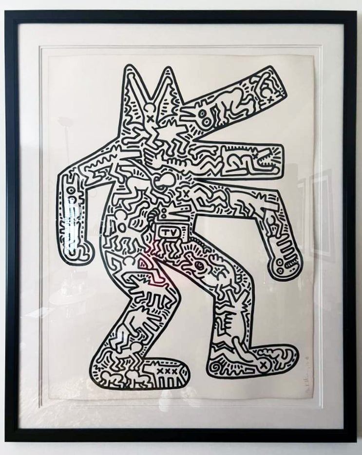 Keith Haring Dog (Littman p. 48-49) 1986