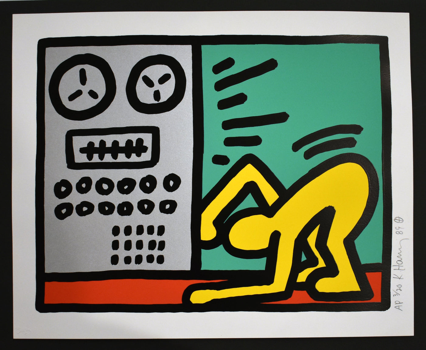 Keith Haring Pop Shop III Plate IV (LITTMANN PP. 144-145) 1989
