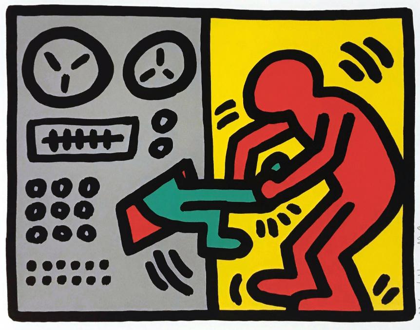 Keith Haring Pop Shop III Plate I (Littmann Page 144-145) 1989