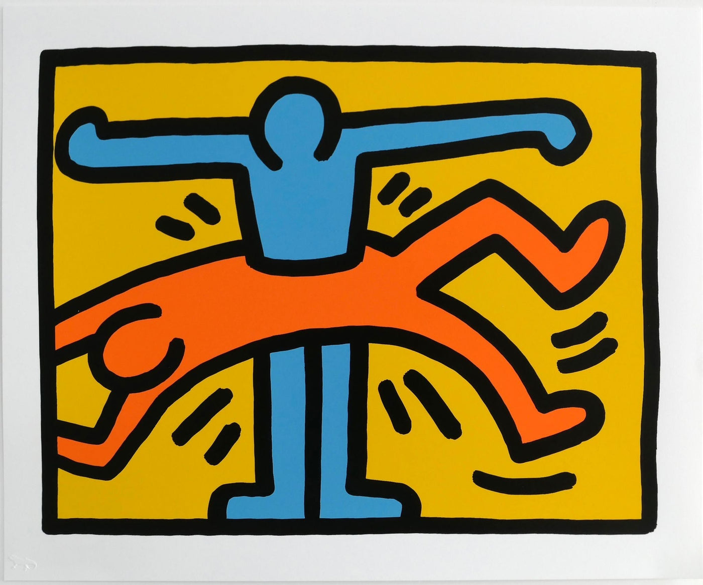 Keith Haring Pop Shop VI Plate 1 (L. PP. 150-51) 1989