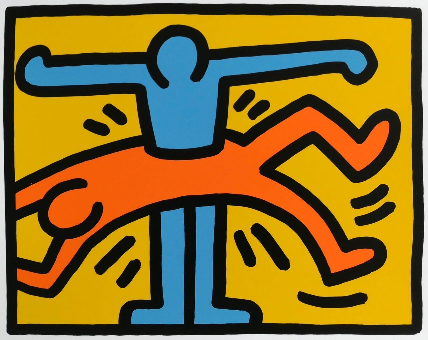 Keith Haring Pop Shop VI Plate 1 (L. PP. 150-51) 1989