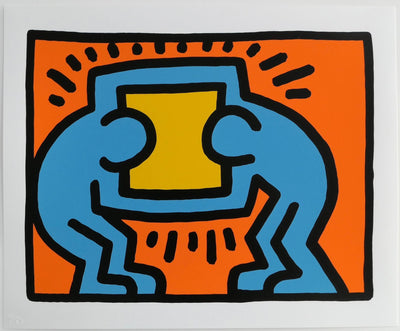 Keith Haring Pop Shop VI Plate 2 (L. PP. 150-51) 1989