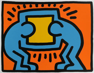 Keith Haring Pop Shop VI Plate 2 (L. PP. 150-51) 1989