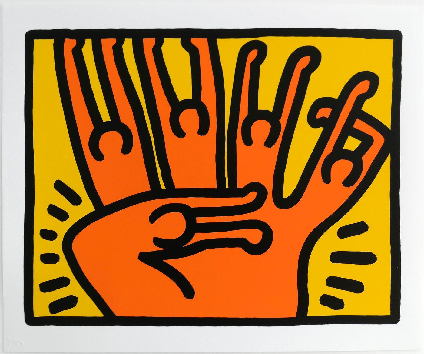 Keith Haring Pop Shop VI Plate 3 (L. PP. 150-51) 1989
