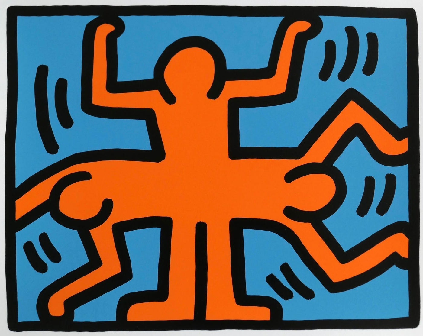 Keith Haring Pop Shop VI Plate 4 (L. PP. 150-51) 1989