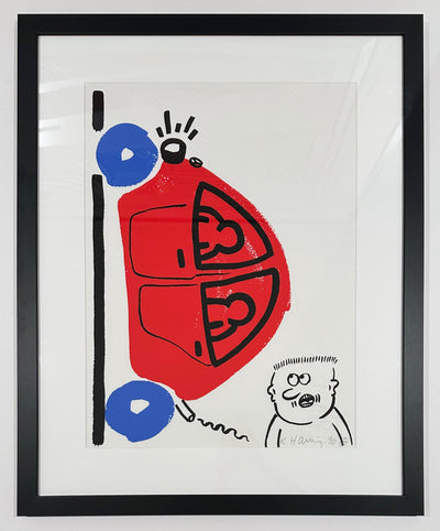 Keith Haring The Story of Red and Blue Plate 16 1989