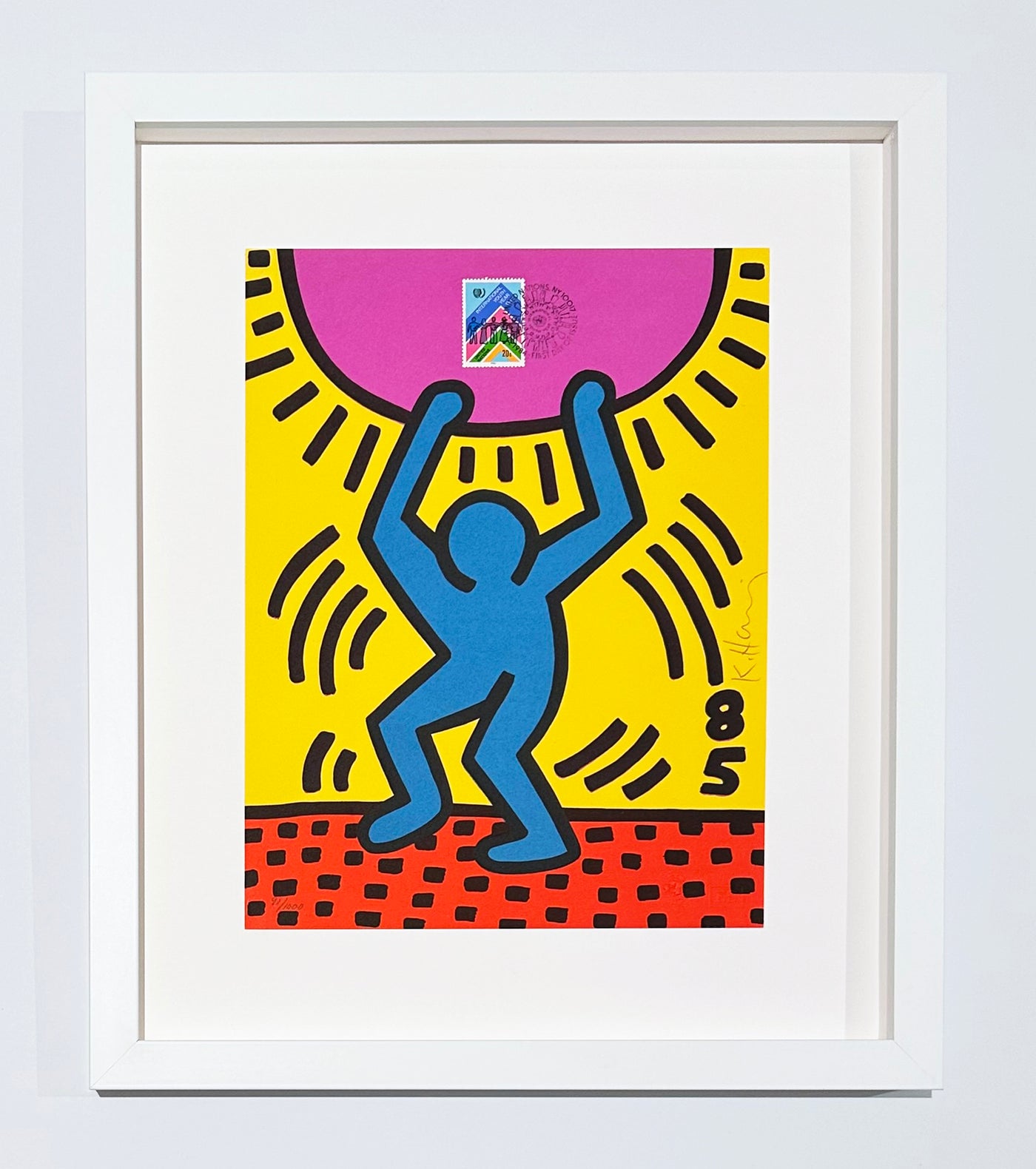 Keith Haring United Nations International Youth Year 1985