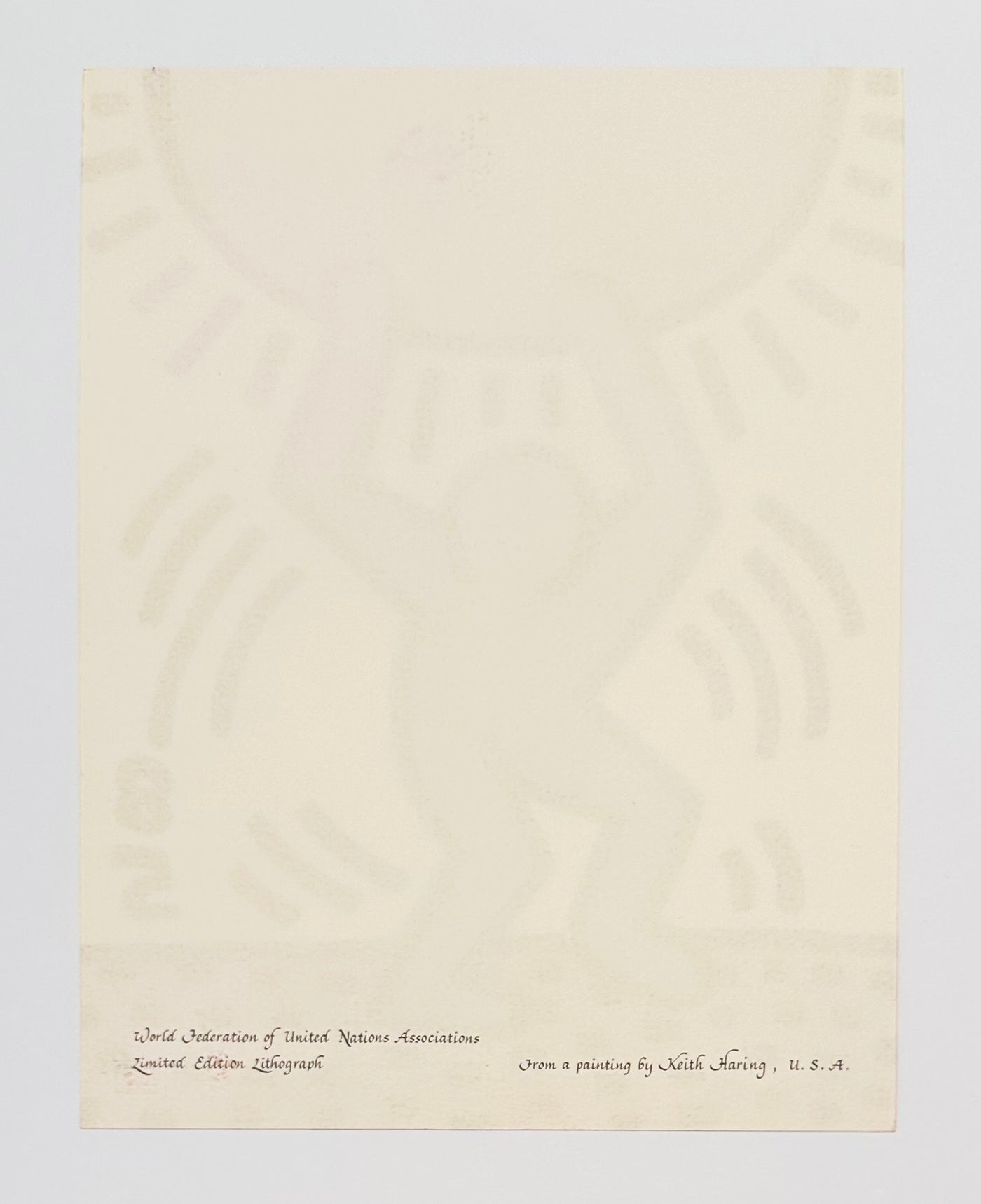 Keith Haring United Nations International Youth Year 1985