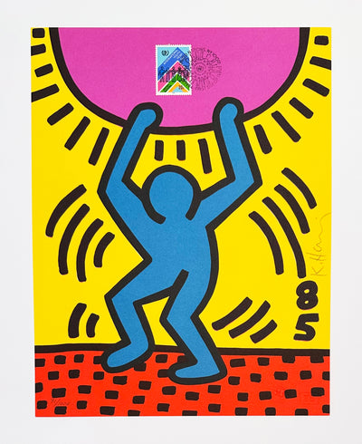 Keith Haring United Nations International Youth Year 1985