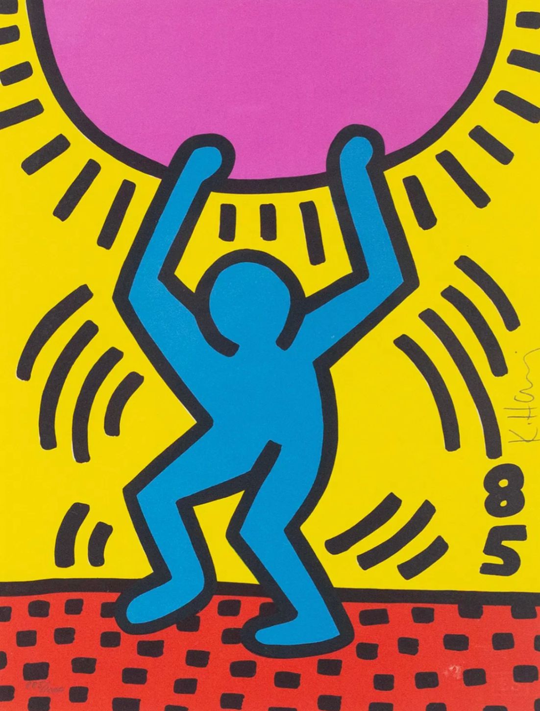 Keith Haring United Nations International Youth Year 1985