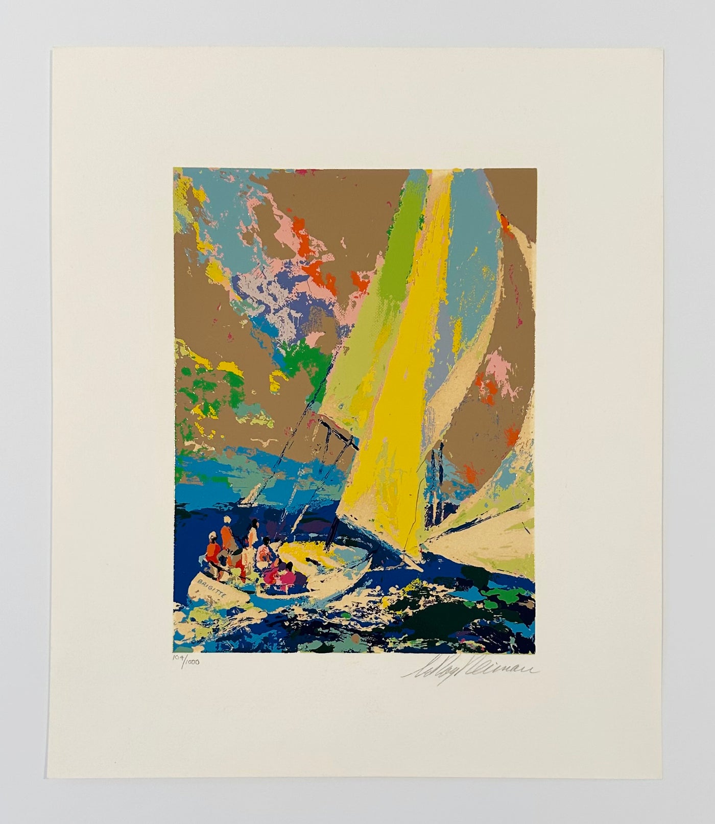 LeRoy Neiman Normandy Sailing 1980