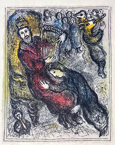 Marc Chagall King David With His Lyre (Mourlot 935) 1979