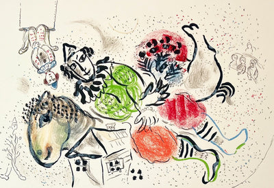 Marc Chagall Le Cirque ambulant (Mourlot 583) 1969