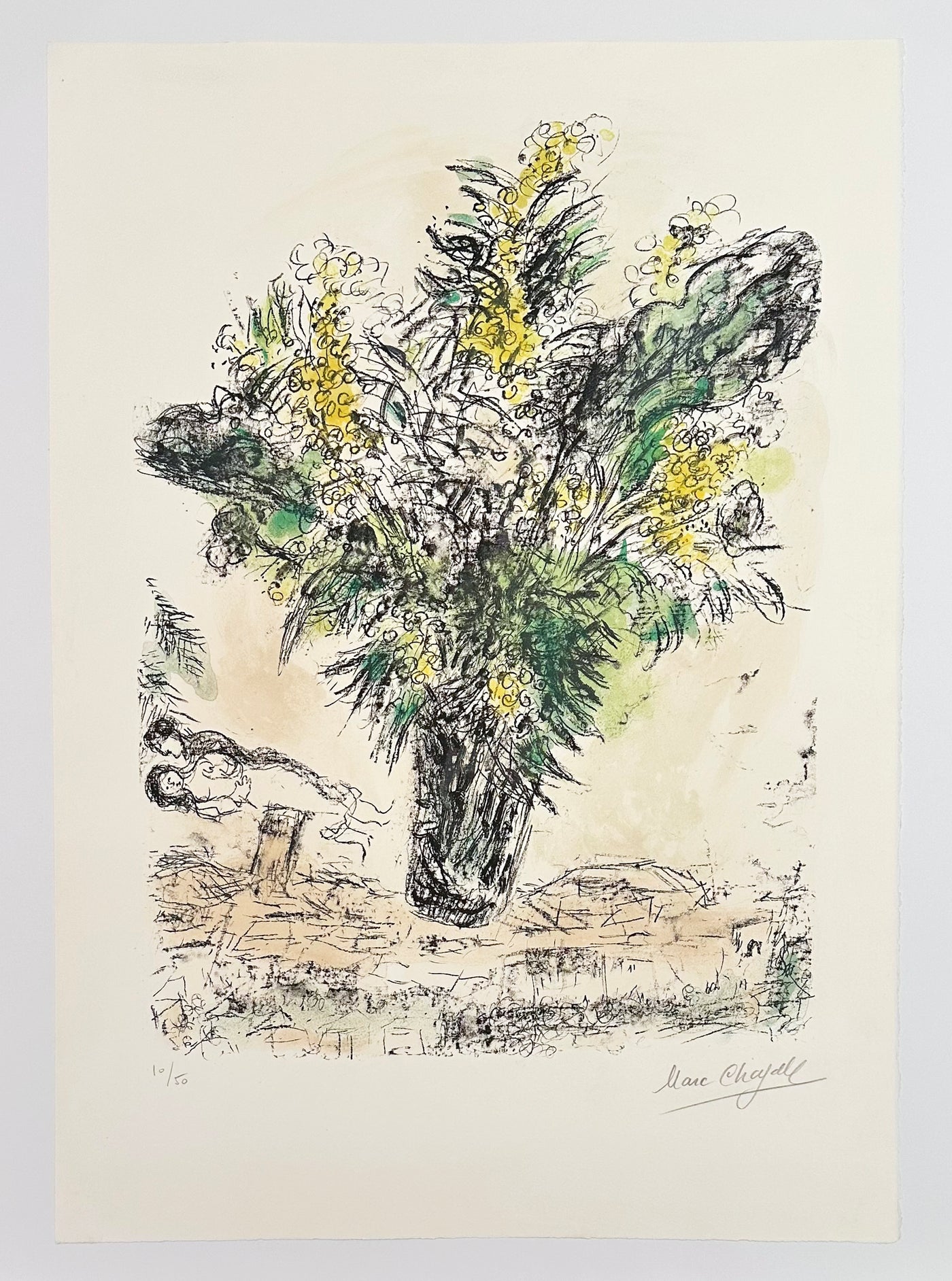 Marc Chagall Les Mimosas (Mourlot 544) 1968