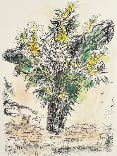 Marc Chagall Les Mimosas (Mourlot 544) 1968