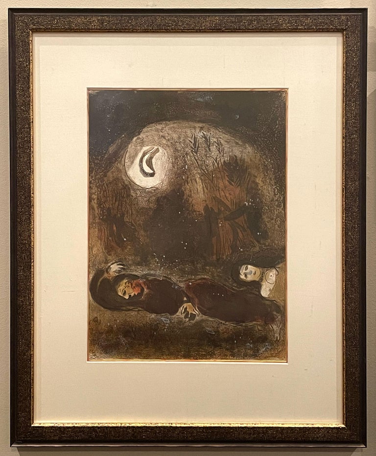 Marc Chagall Ruth at the Feet of Boaz (Cramer 42) 1960