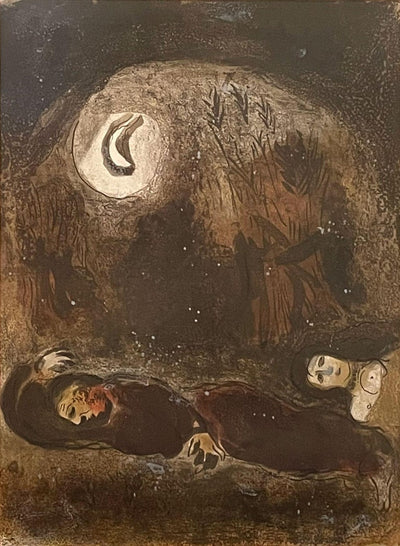 Marc Chagall Ruth at the Feet of Boaz (Cramer 42) 1960