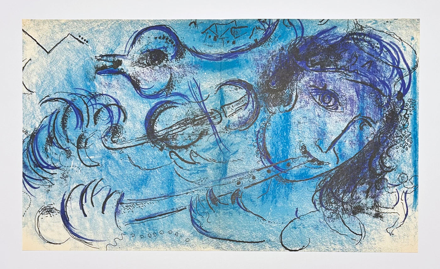 Marc Chagall The Flute Player (Cramer 34) 1957