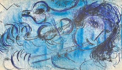 Marc Chagall The Flute Player (Cramer 34) 1957