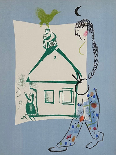 Marc Chagall The House in My Village (Cramer 43 Mourlot 283) 1960